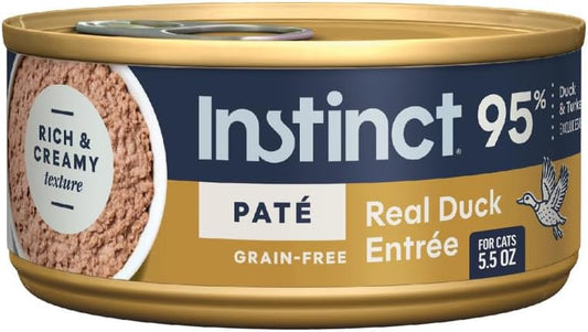 Original Grain Free Real Duck Recipe Natural Wet Canned Cat Food, 5.5 Oz. Can, Pack of 12