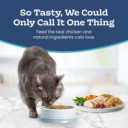 Tastefuls Natural Dry Food for Adult Indoor Cats, Chicken & Brown Rice Recipe, 15-Lb. Bag