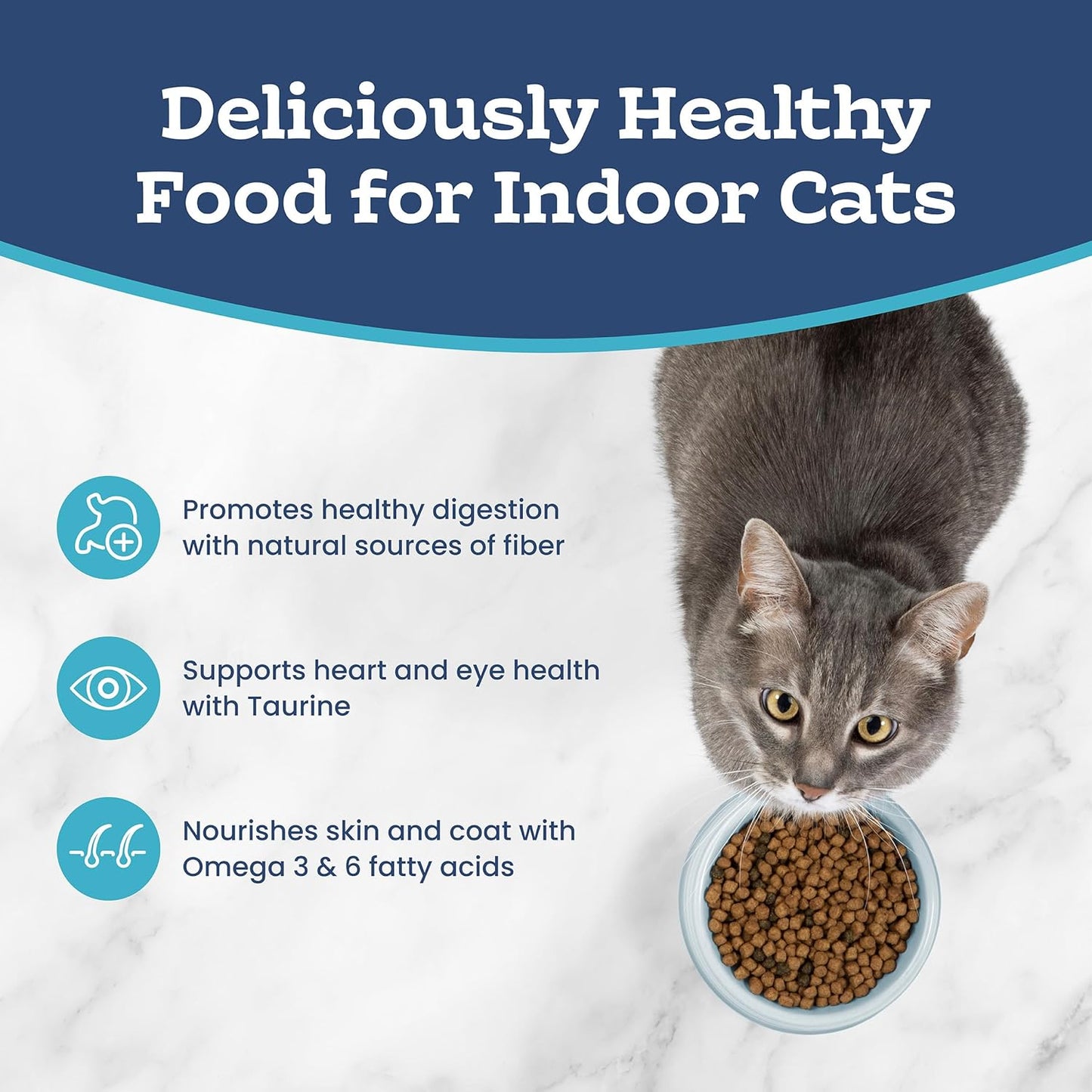 Tastefuls Natural Dry Food for Adult Indoor Cats, Chicken & Brown Rice Recipe, 15-Lb. Bag