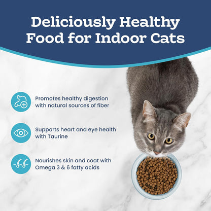 Tastefuls Natural Dry Food for Adult Indoor Cats, Chicken & Brown Rice Recipe, 15-Lb. Bag